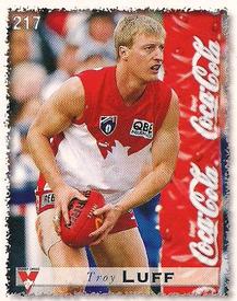 1999 Select AFL Stickers #217 Troy Luff Front
